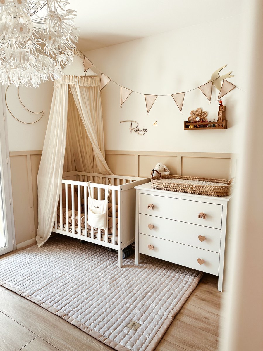 Love by Lily - groot speelkleed - Daisies - 200x150cm