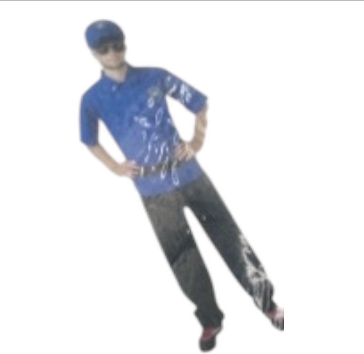 Heren Politieman Verkleedkostuum – Blauw Shirt, Zwarte Broek, Riem & Pet – Maat XL