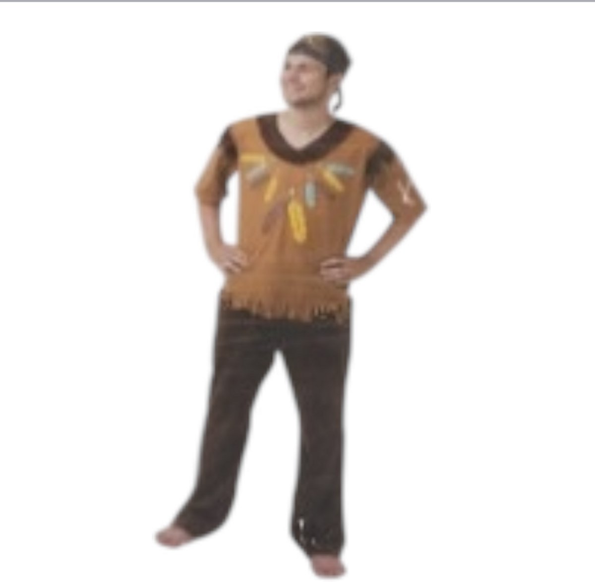 Verkleedkostuum Indiaan – Blouse met Franjes & Broek – Maat S