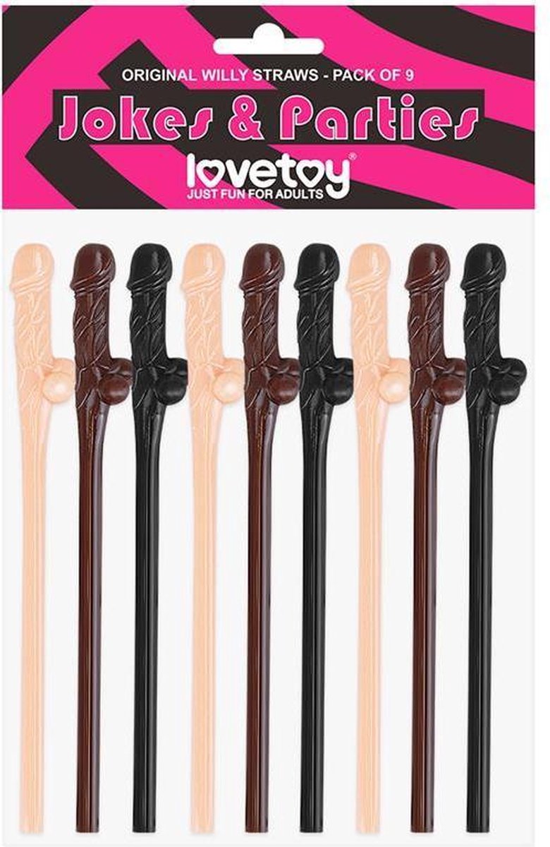 Willy Straws Pack of 9