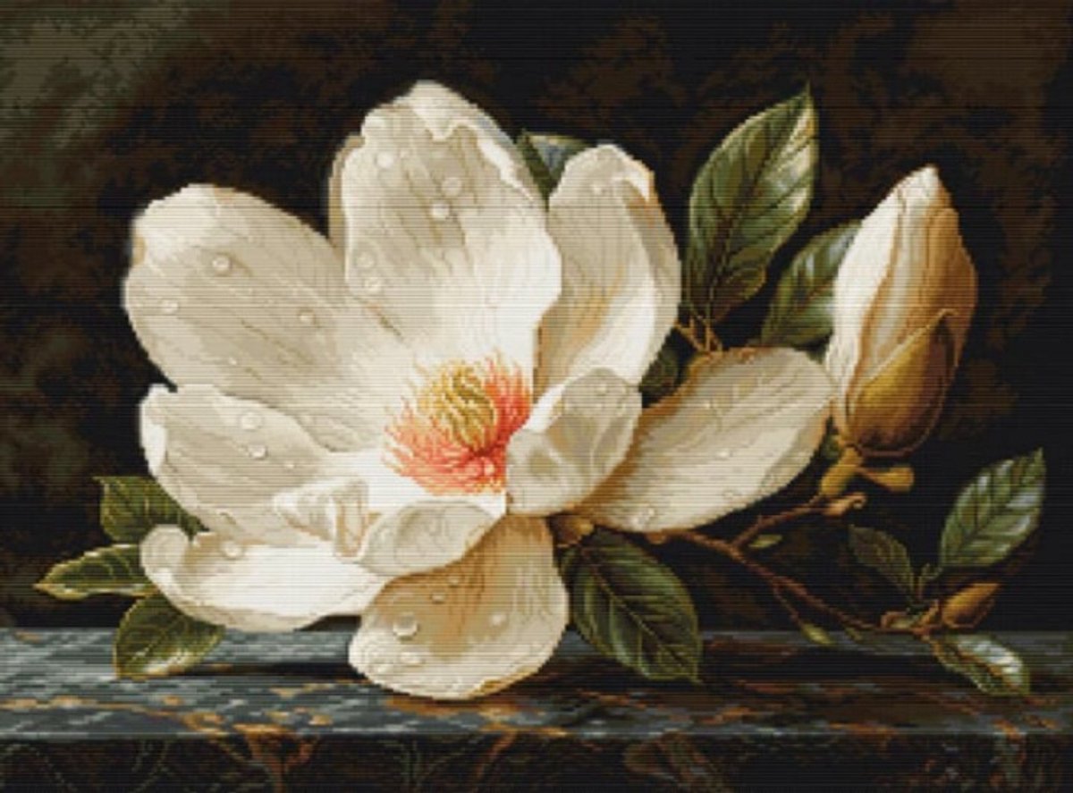 Borduurpakket Luca-S - The Magnolia Dew - Petit Point - G713