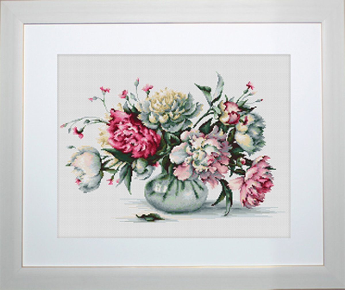 Luca S borduurpakket Peonies B2263 34,5 x 23 cm