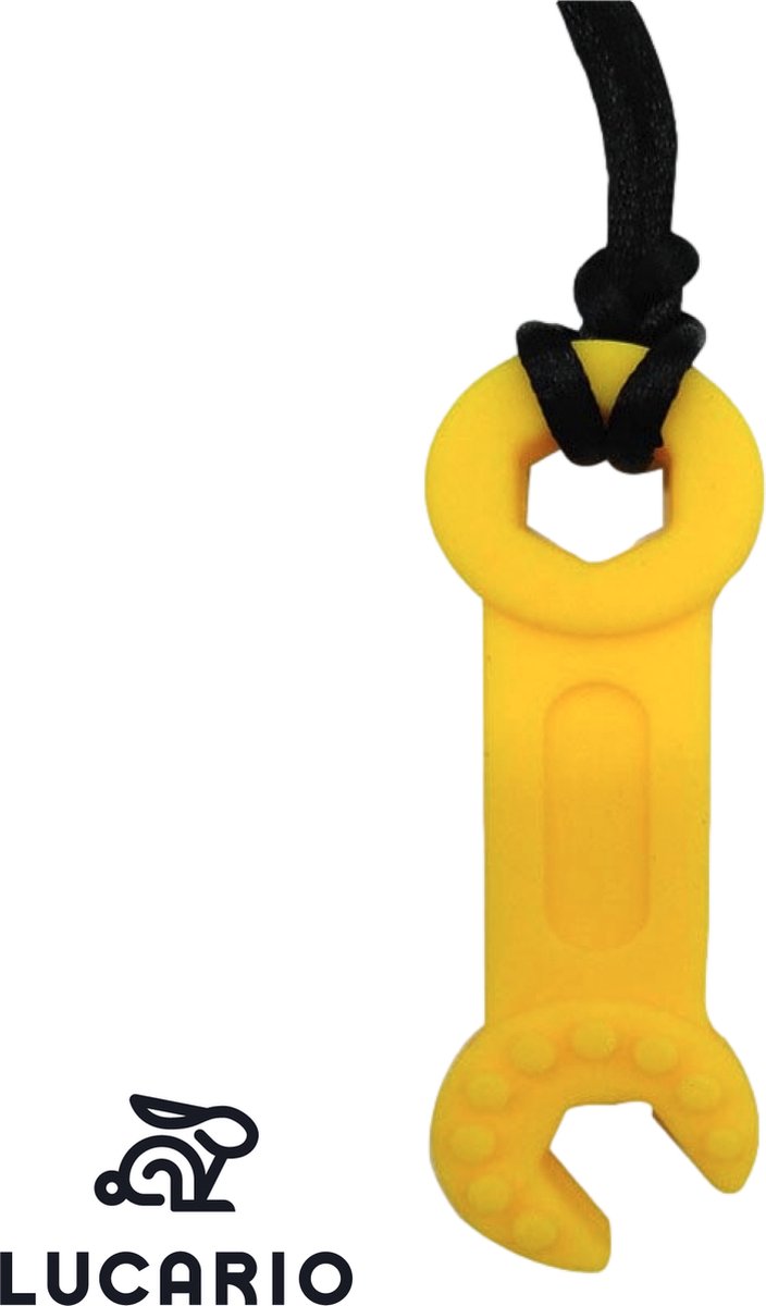 Bijtketting - Kauwketting  Handige Harry - Geel