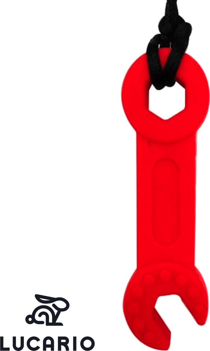 Bijtketting - Kauwketting  Handige Matthew - Rood