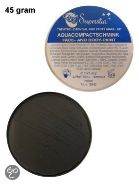 Aquaschmink Superstar zwart