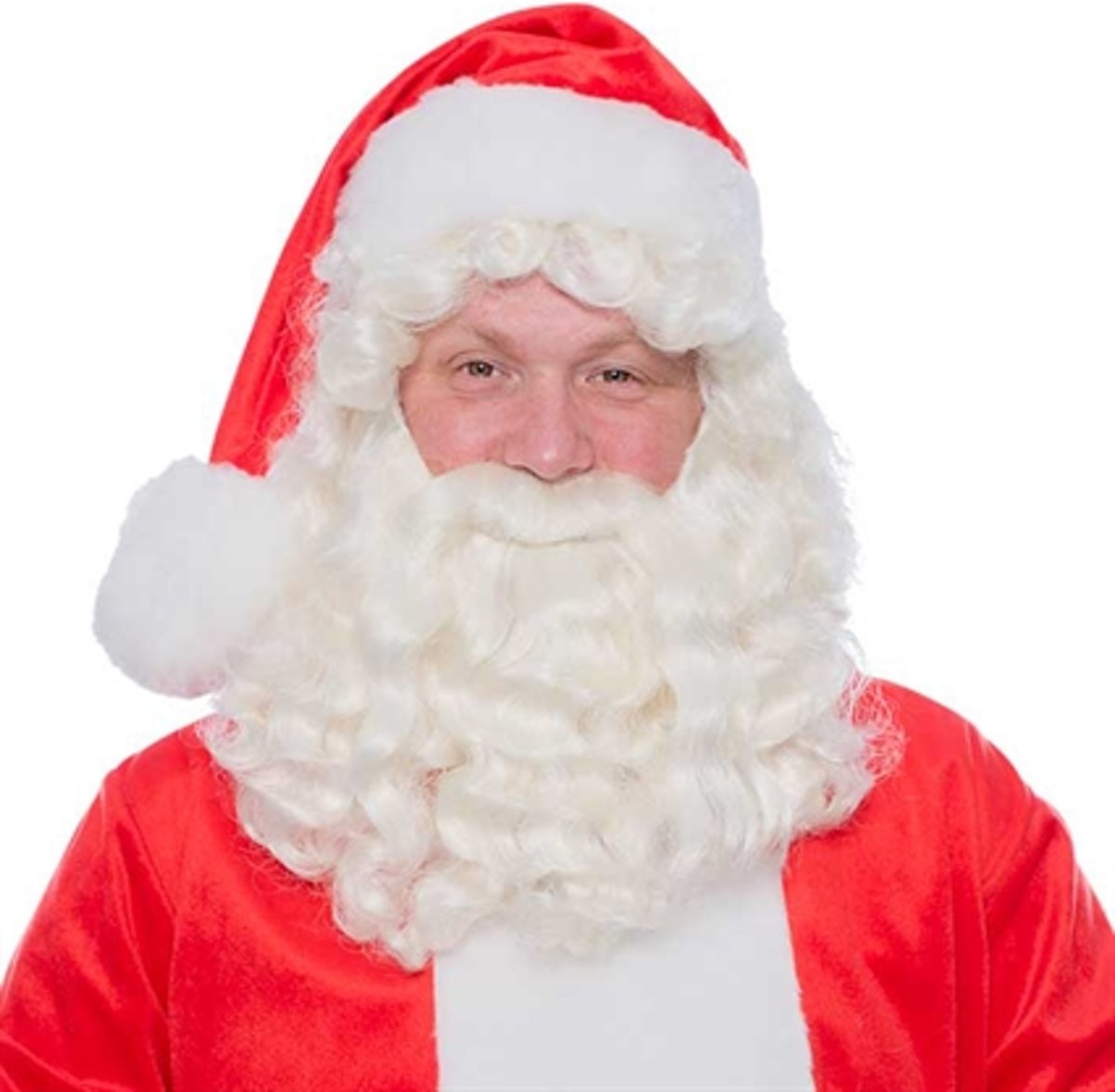 Baardstel Kanekalon Kerstman