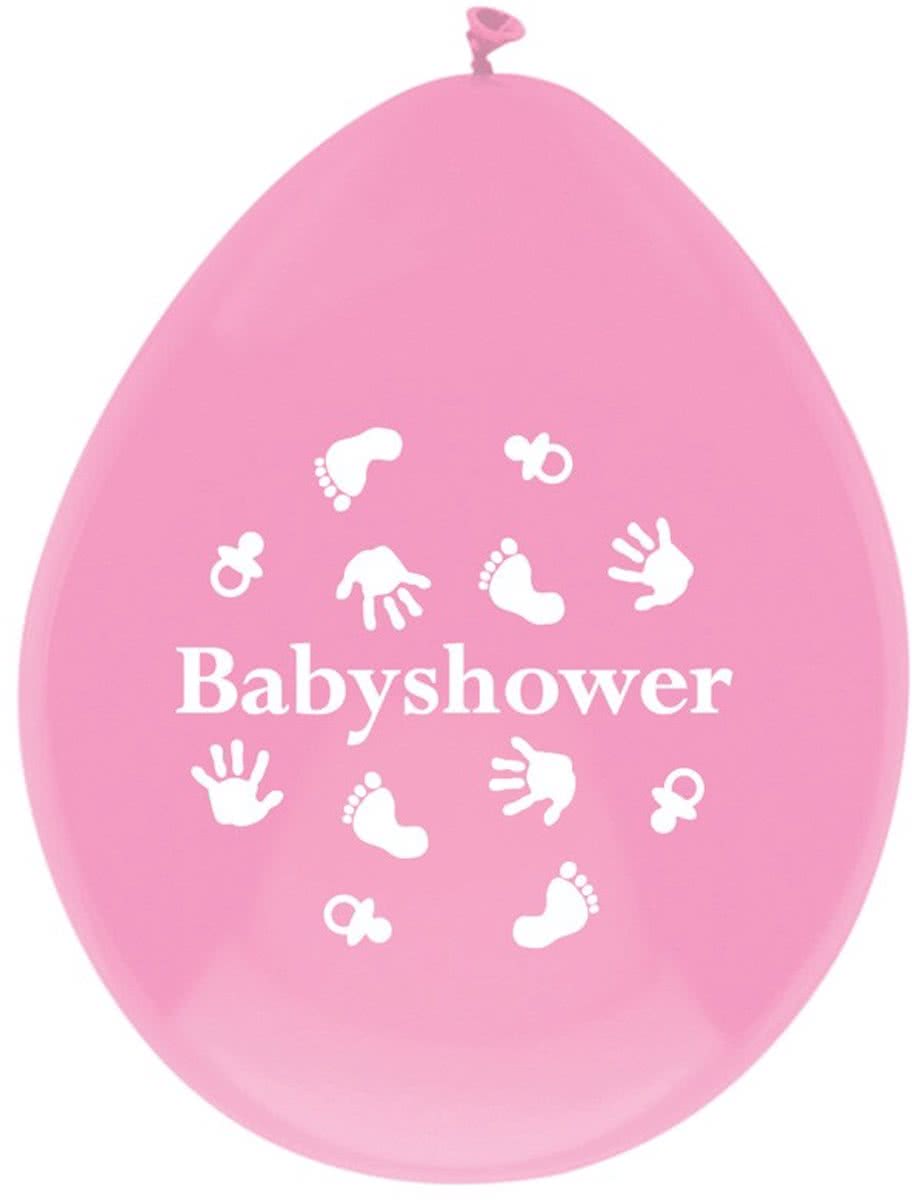 Ballonnen x 6 BABYSHOWER meisje