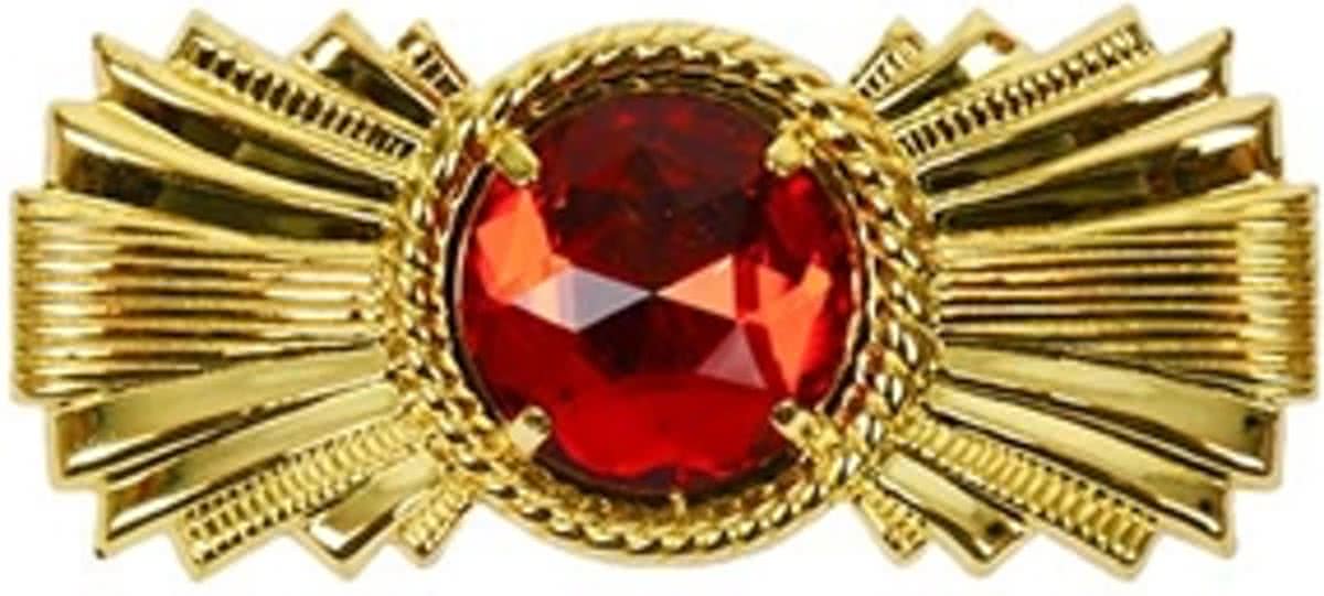 Baretspeld langwerpig met rode steen