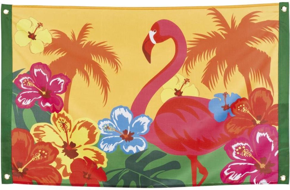 Hawaii Vlag Flamingo 90cm