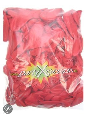 Heliumbalonnen - Hartjes - 100 st - Rood