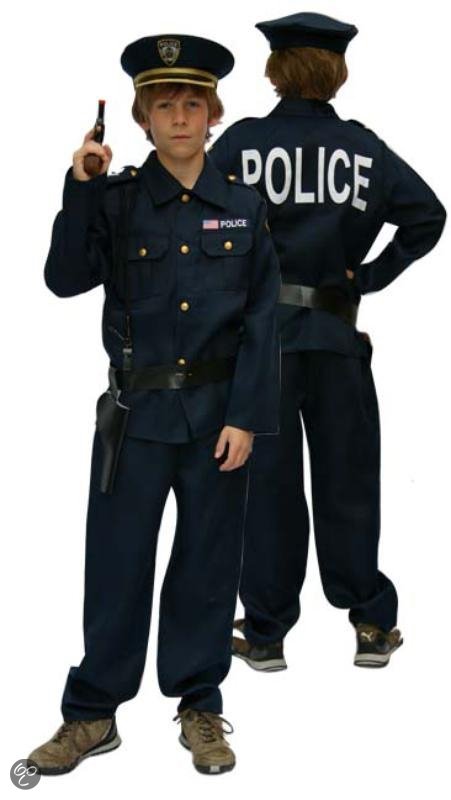 Politie jongen met kepie - Maat 116