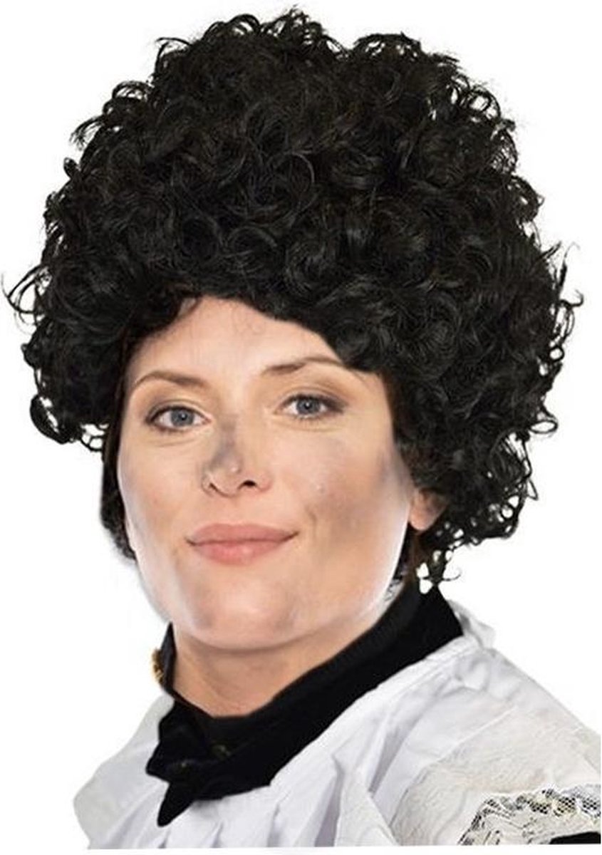 Roetveeg Pieten pruik deluxe volwassenen - Pietenpruik