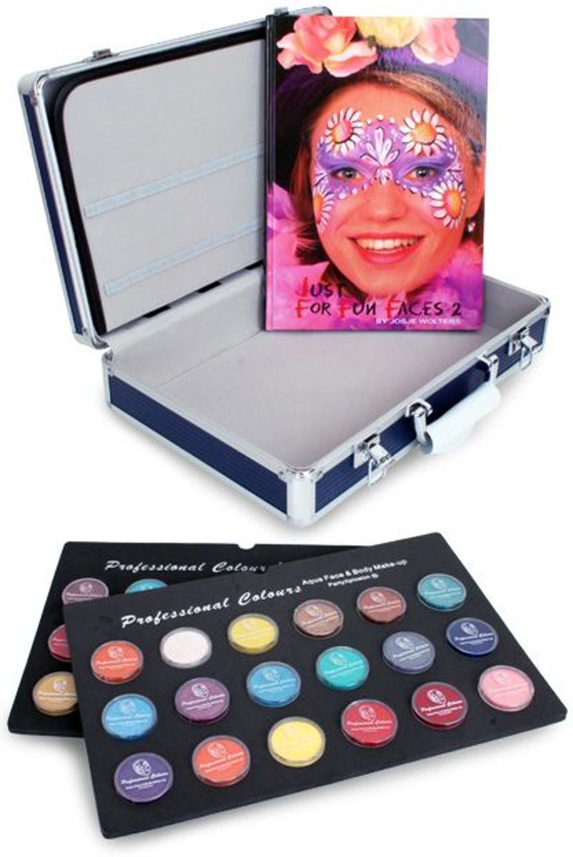 Schminkkoffer 36x10 gr in tray + schminkboek