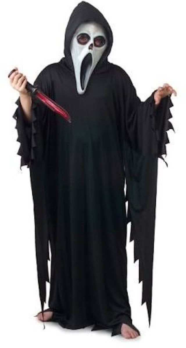 Scream Horror Halloween - Gewaad - Maat 152 - Zwart