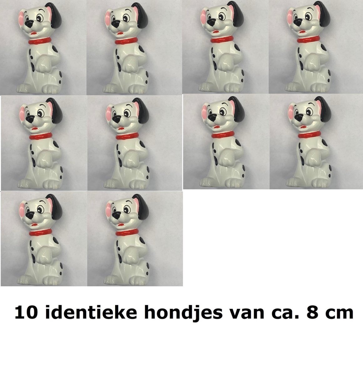 10 stuks hondjes 101 Dalmatiërs (ca 8 cm)