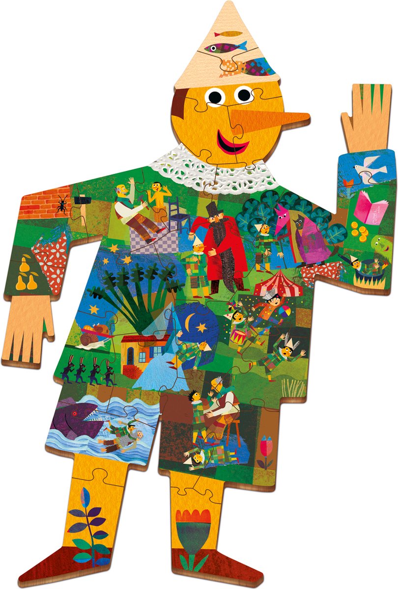 LUDATTICA Houten Puzzel - Pinokkio.