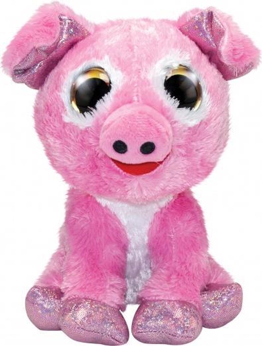 knuffel Lumo Pig Piggy 15 cm roze