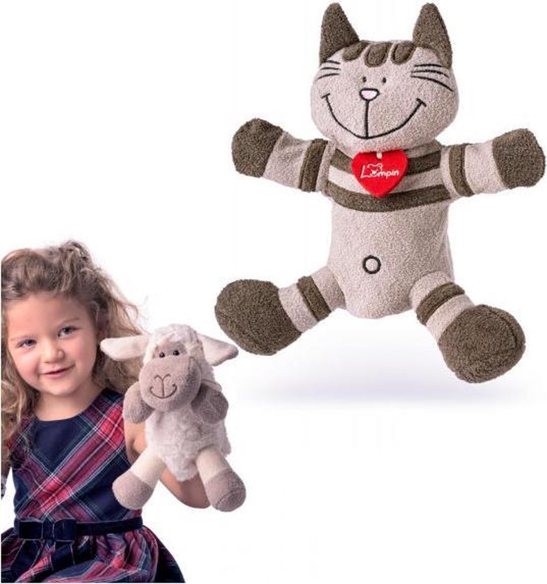 Handpop Angelique cat – Beige 20 cm – Lumpin