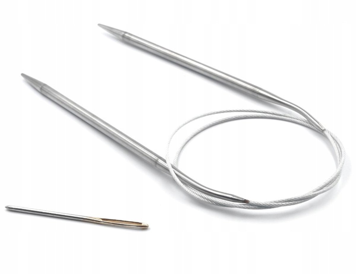 Stalen Breinaalden 80cm - 2mm met Naald