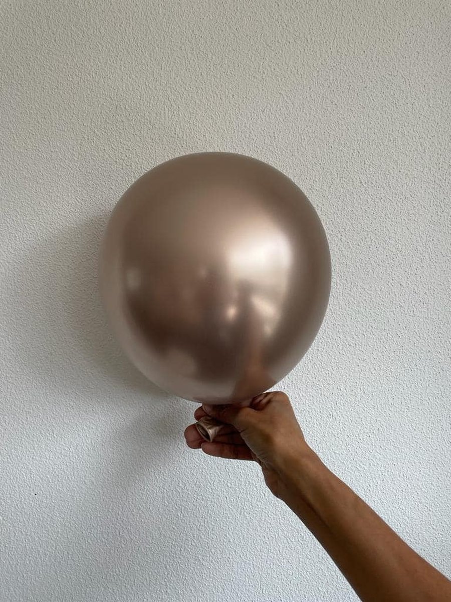 Luna Balunas 50 Stuks Latex Ballonnen Champagne Goud Zwart Helium Papier Confetti