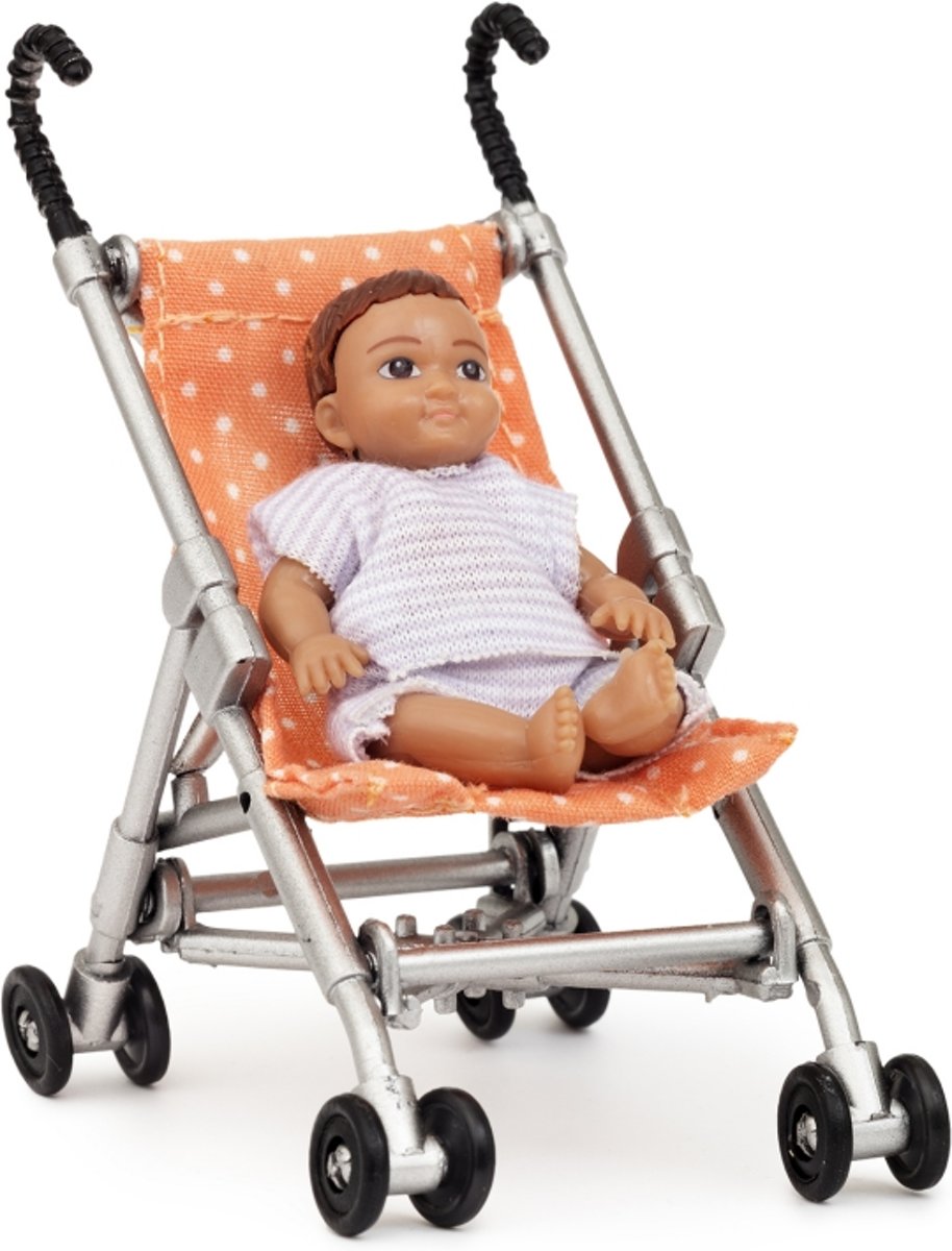 Lundby poppenhuis Set - Buggy met baby