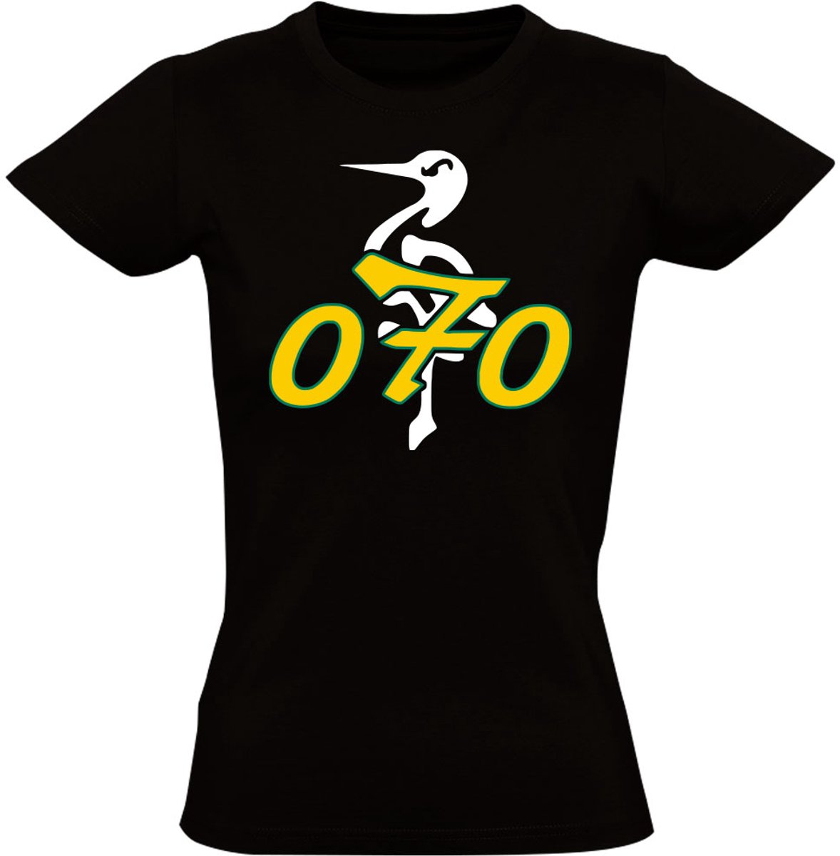 Den Haag 070 Dames T-shirt - stork - hagenees - shirt