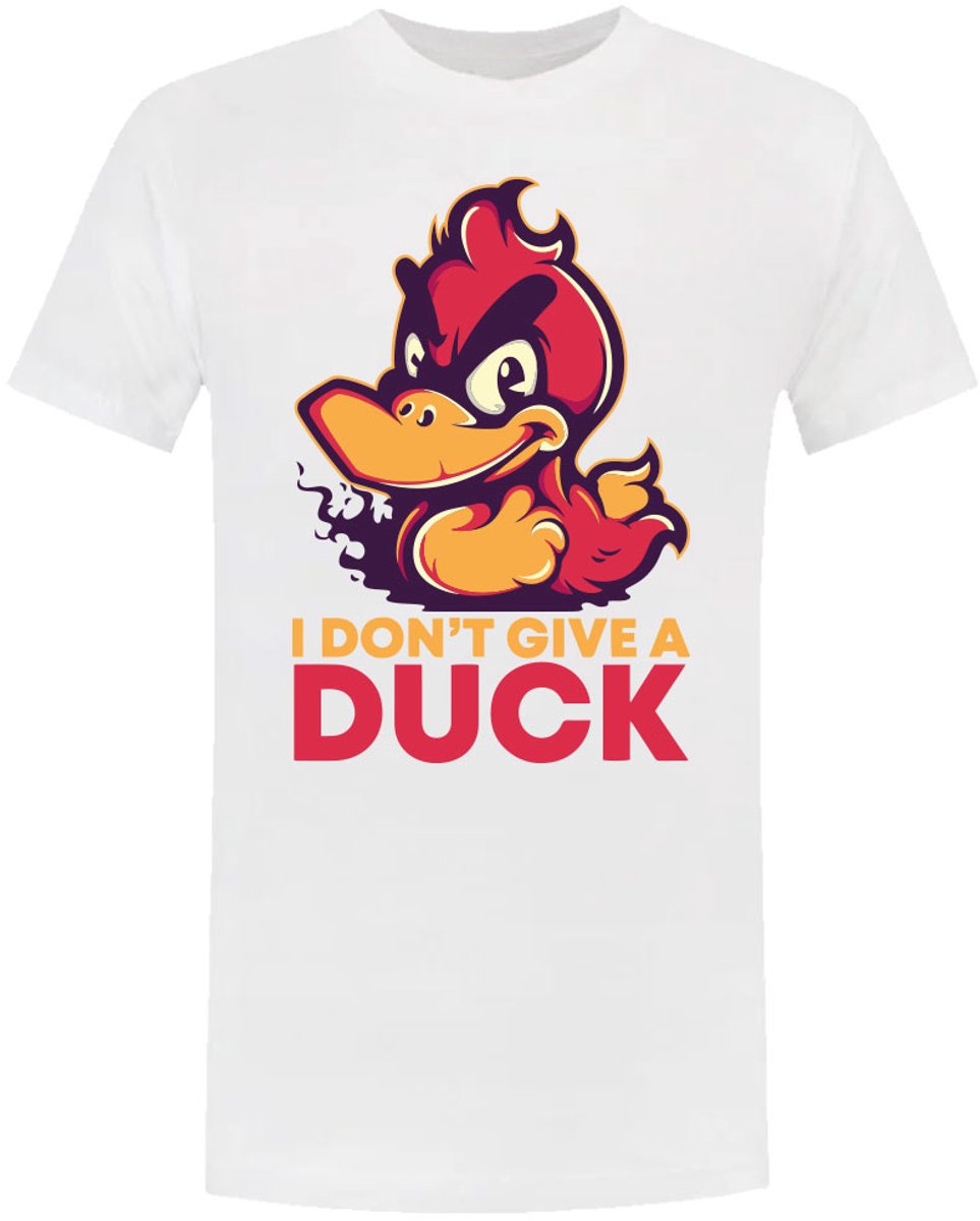 I Dont Give A Duck Heren T-shirt - eend - shit - grappig - shirt
