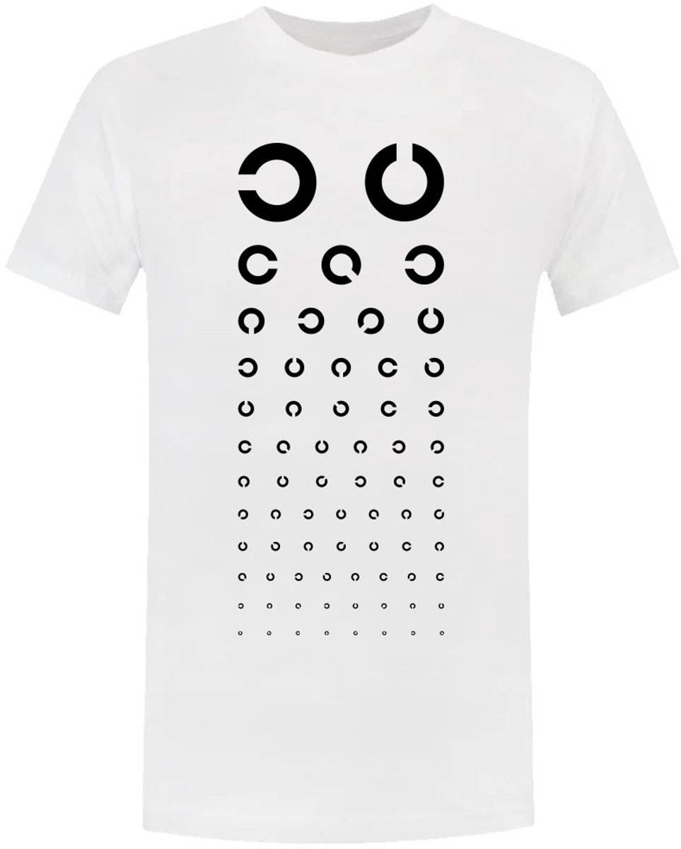Oogmeting Heren T-shirt - opticien - oogtest - bril - shirt