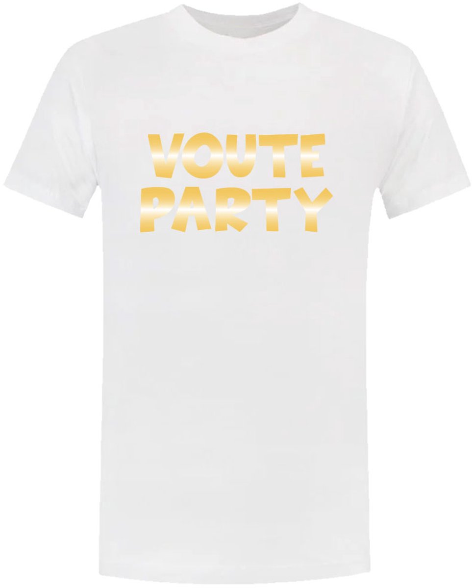 Voute Party Heren T-shirt - foute party - feest - fuif - feestje - shirt