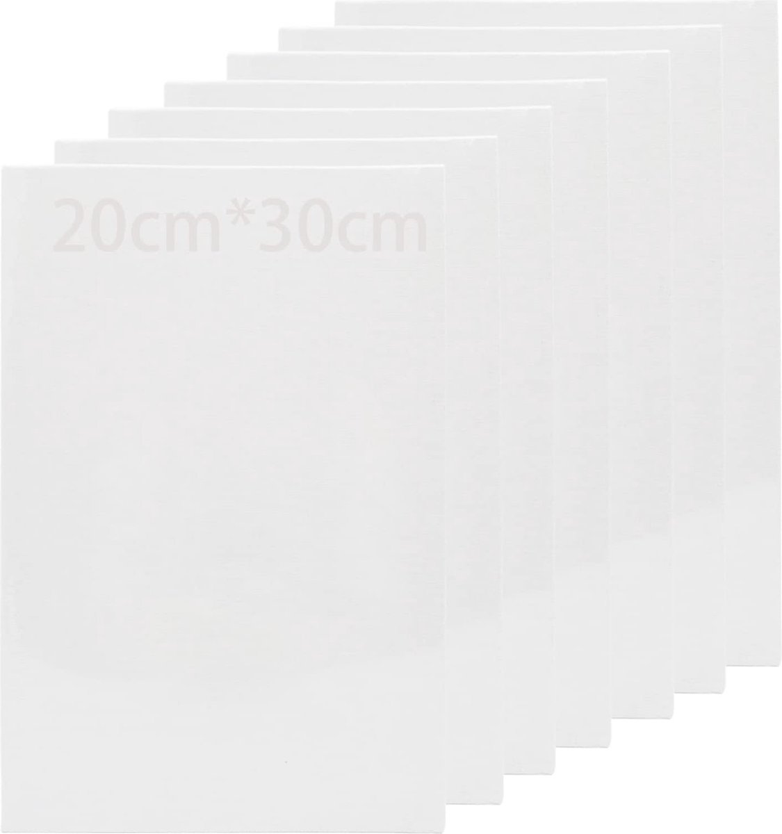 Luvetrex ® Set van 7 Schilderdoeken van Hoogwaardige Katoen voor Diverse Verftechnieken