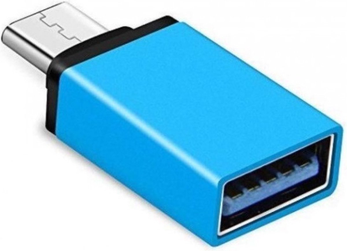 LuxeBass OTG USB Type C 3.1 Data connector USB 3.0 vrouwelijk Metaal voor Telefoons Smartphones / Tablets - Blauw