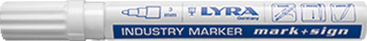 LYRA merkstift/-krijt verfstift, geel, bestand tegen water (10st)
