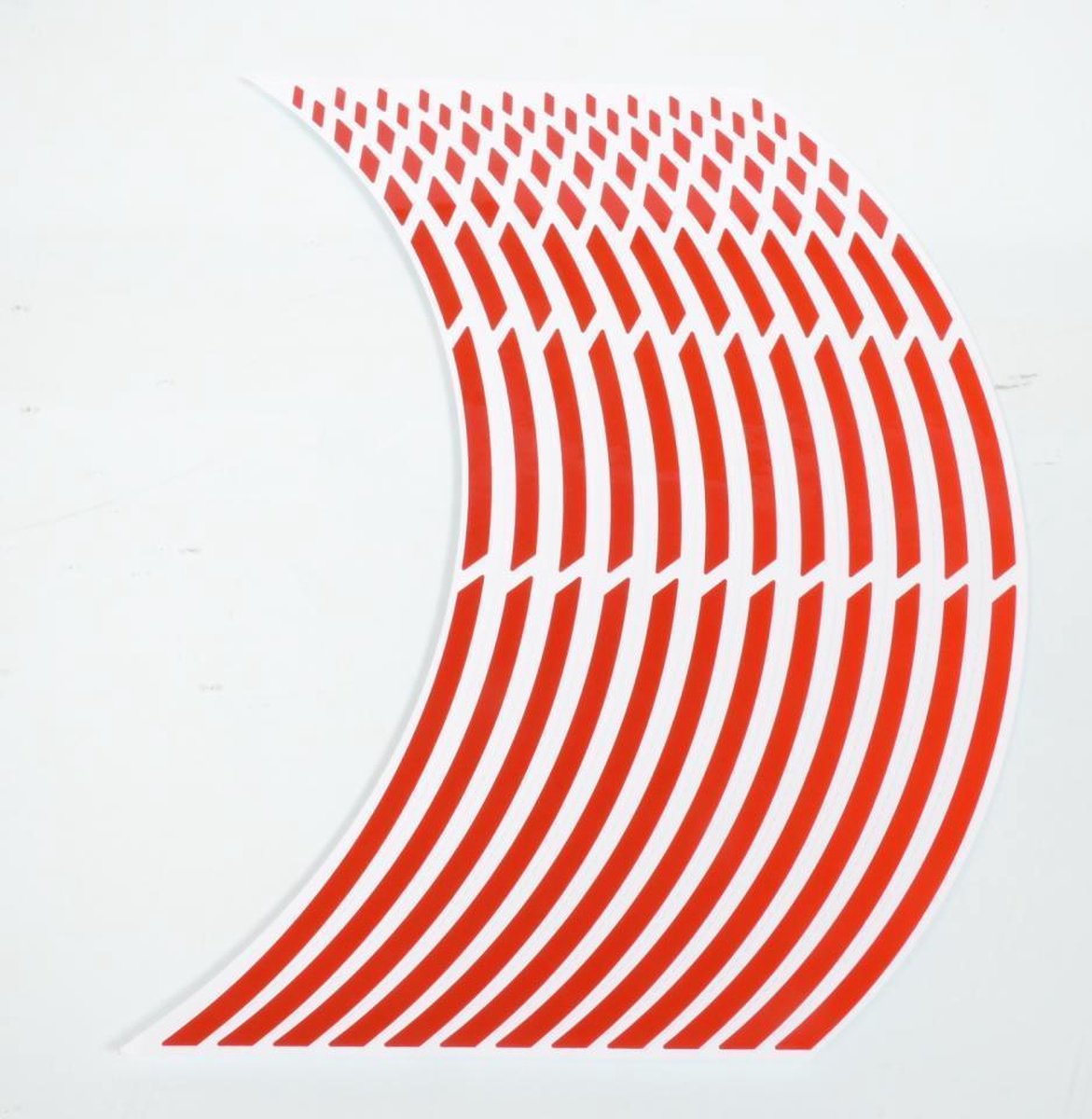 Kit 12 liseré jante rouge pour moto jante 17 pouces look racing tunning street