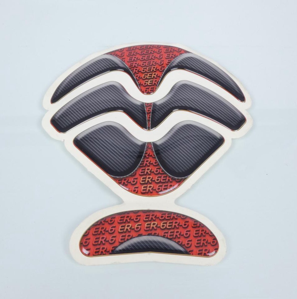 Protection de réservoir Mad pour moto Kawasaki 650 ER6n rouge / carbone Neuf