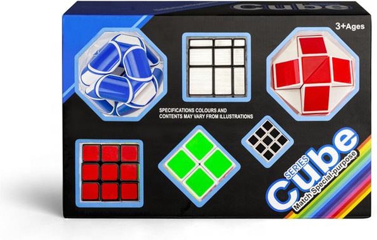 Speed Cube - Set 6 in 1 - Series Cube - Magic Cubes - Puzzel Kubus - Cadeauset - Ruubiks Cube - Breinbrekers