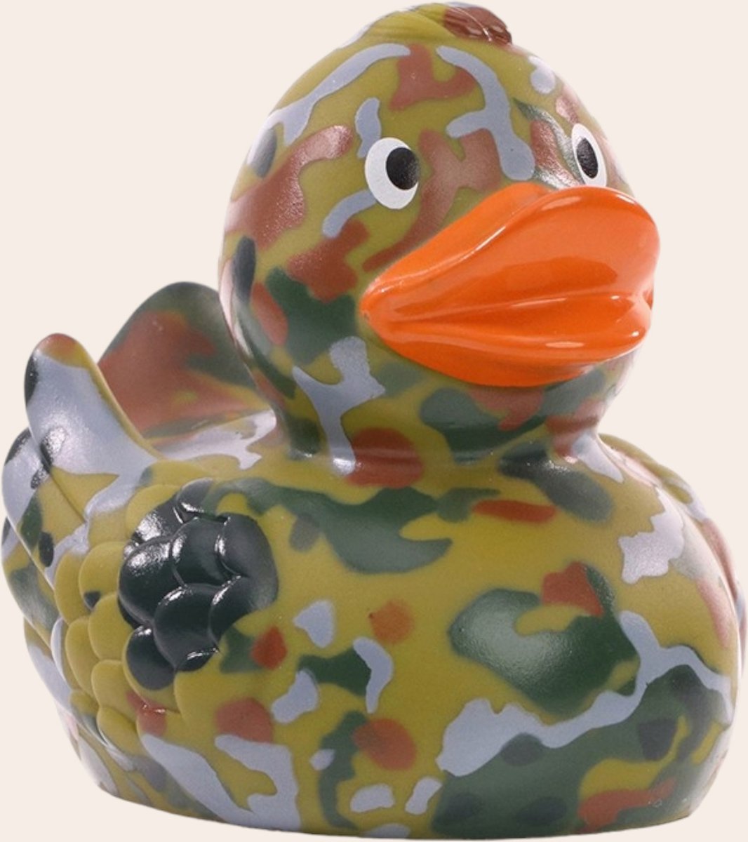 Badeend in Camouflagekleuren - Stoer Badplezier voor de visser