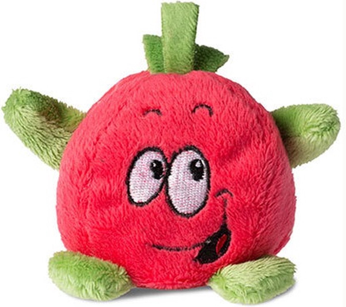   - Schmoozies Apple (appel) - Zachte kleine knuffel met onderzijde van microvezel