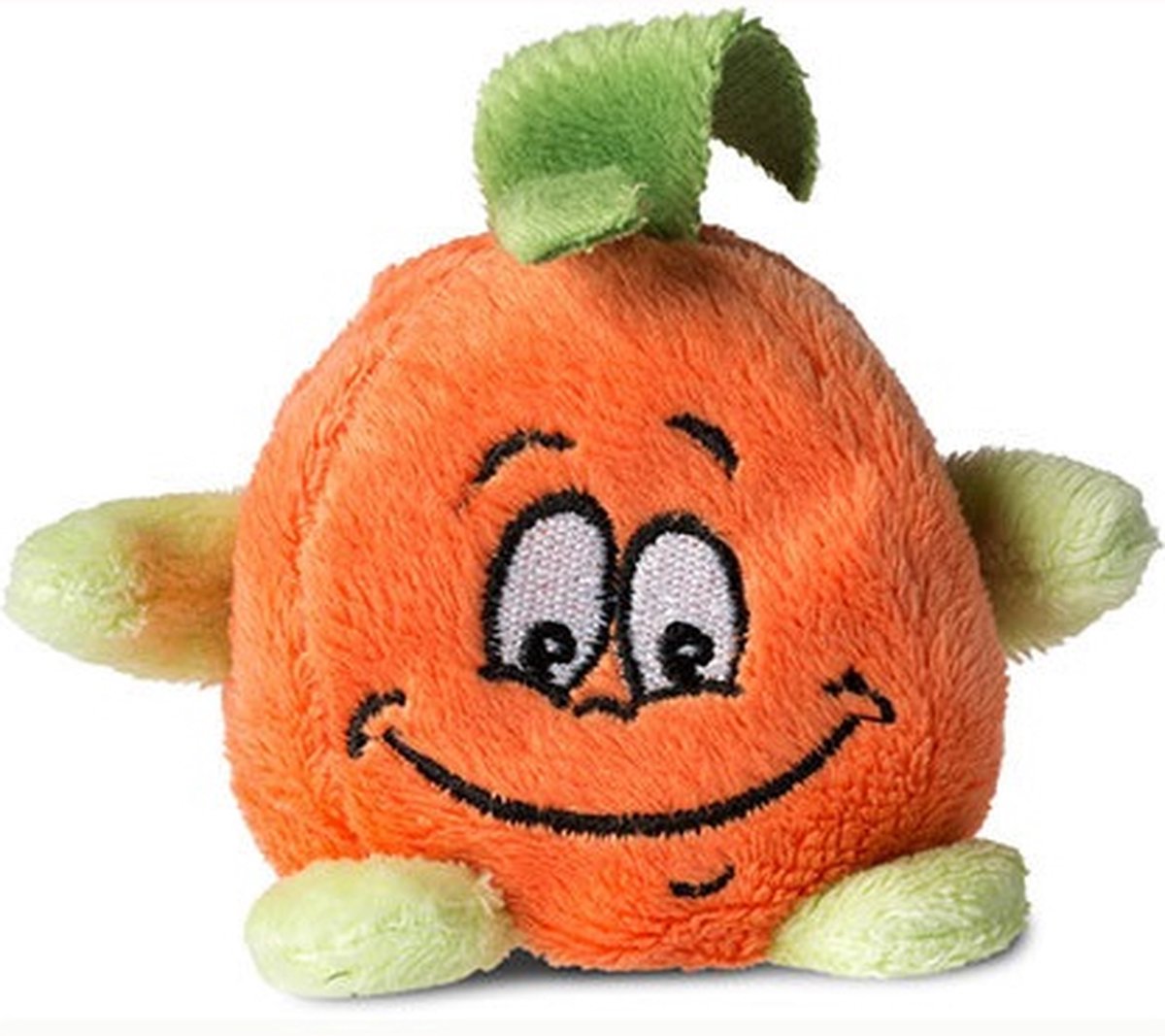   - Schmoozies Orange (sinaasappel) - Zachte kleine knuffel met onderzijde van microvezel