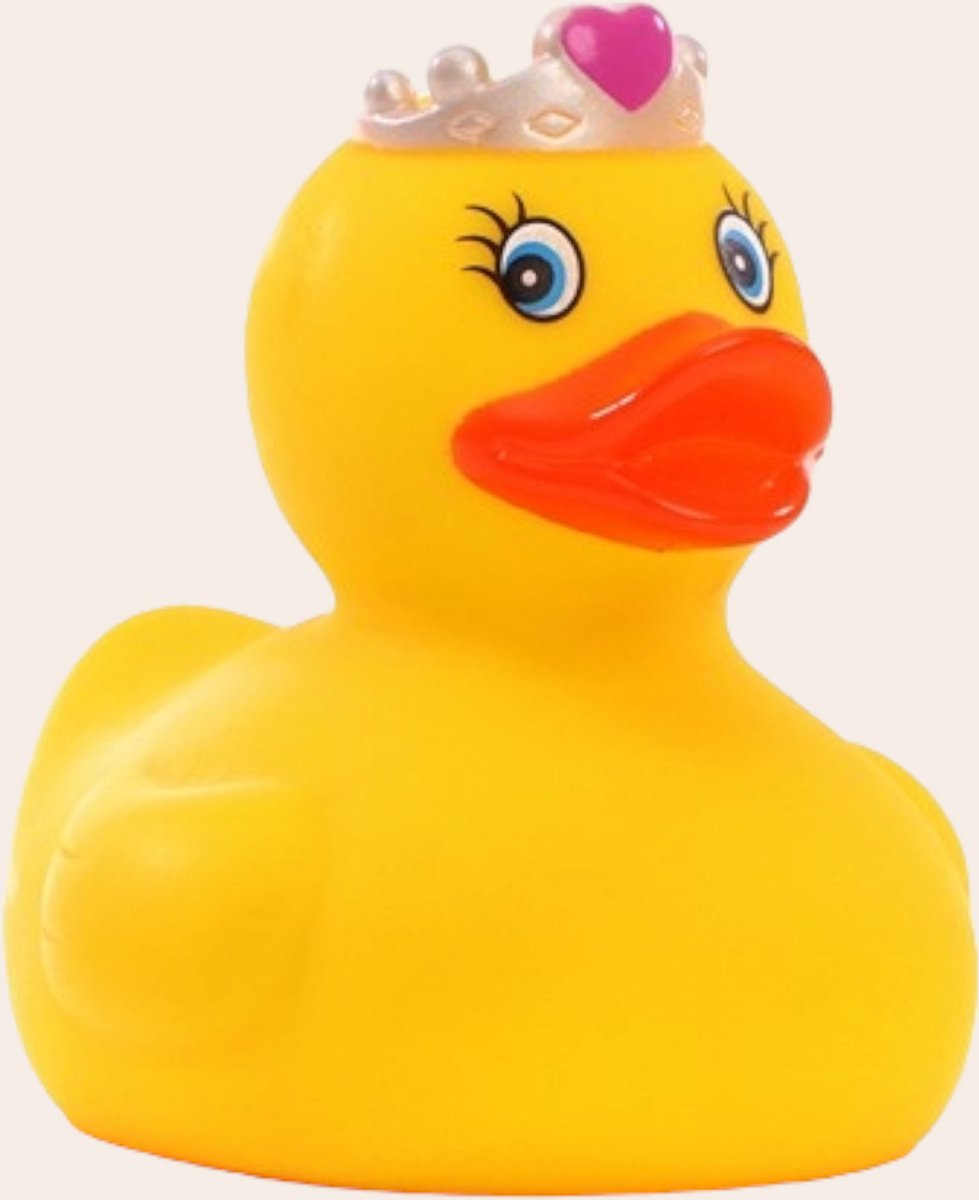 Prinses Badeend van 8 cm – Het Perfecte Cadeau voor Koninklijke Liefhebbers