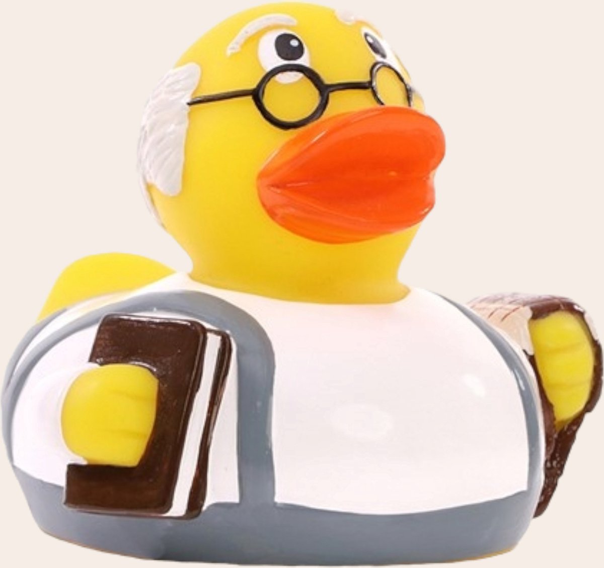 Schattige Opa Badeend van 8 cm