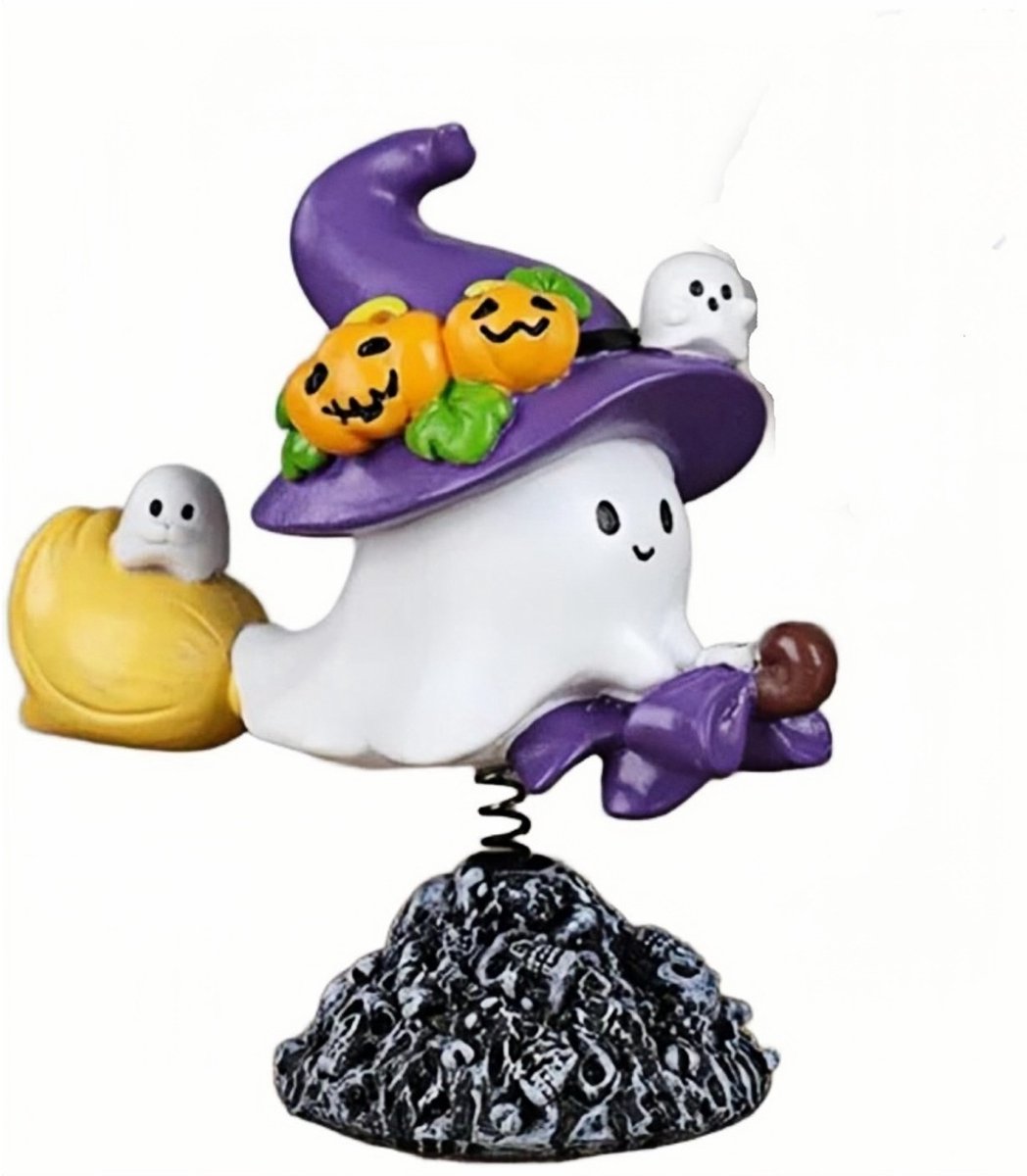 Halloween-bureaudecoratie - Halloween-accessoires - Horrordecoraties - Bewegend spookbeeld - Kantoor- en woondecoratie - Harsbeeld voor veranda- en bureaudecoratie