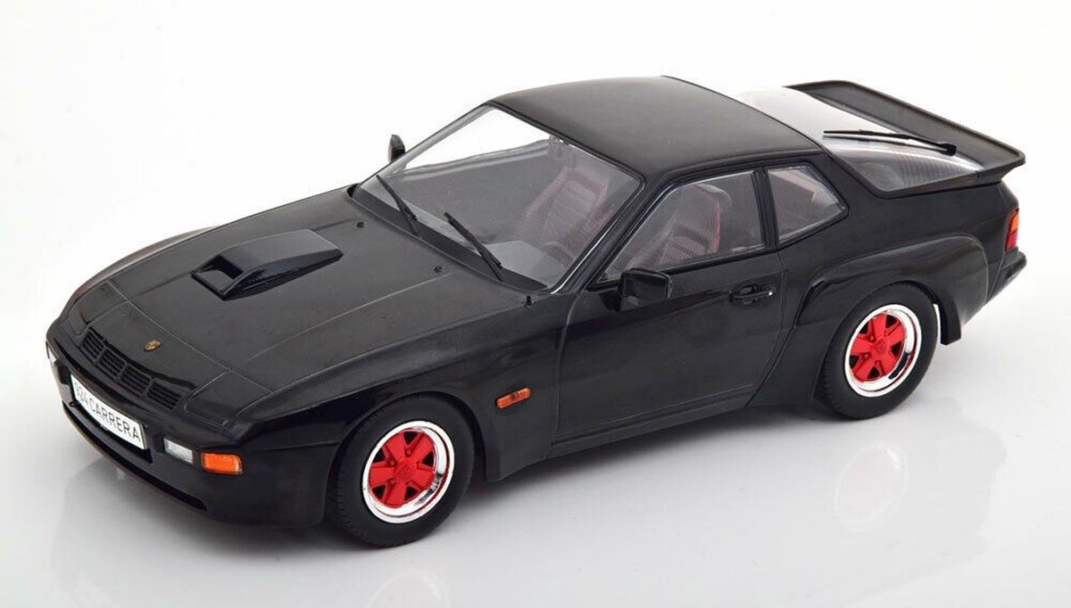 Porsche 924 Carrera GT Coupe 1981 Black/Red Rims