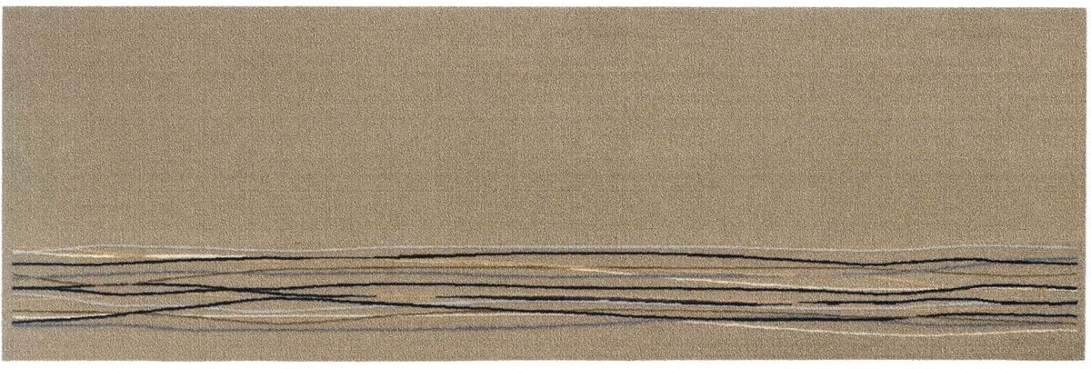 Keukenloper Cook&Wash lucky lines beige 50x150 cm