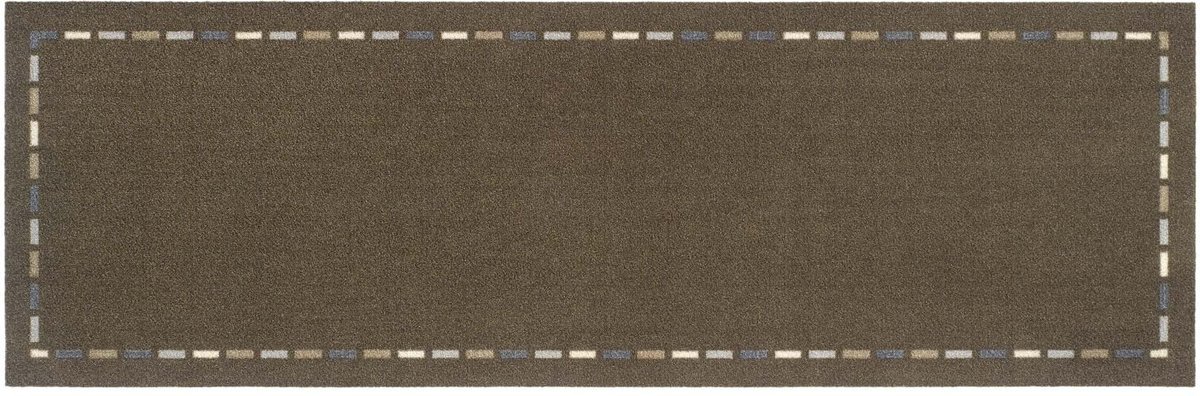 Keukenloper Cook&Wash stitches taupe 50x150 cm