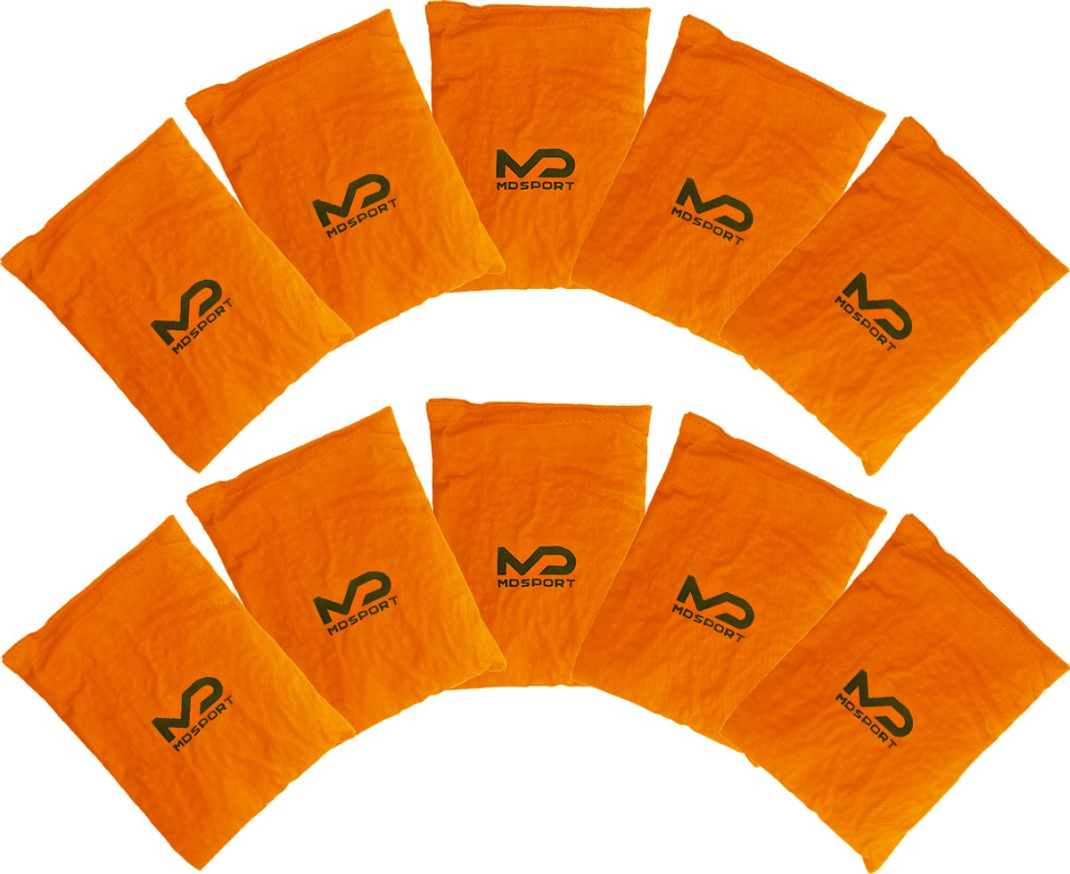 MDsport - Pittenzakjes XL - Set van 10 - Oranje