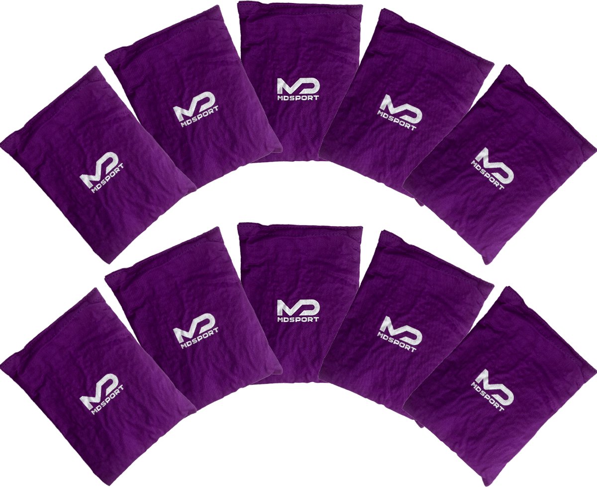 MDsport - Pittenzakjes XL - Set van 10 - Paars