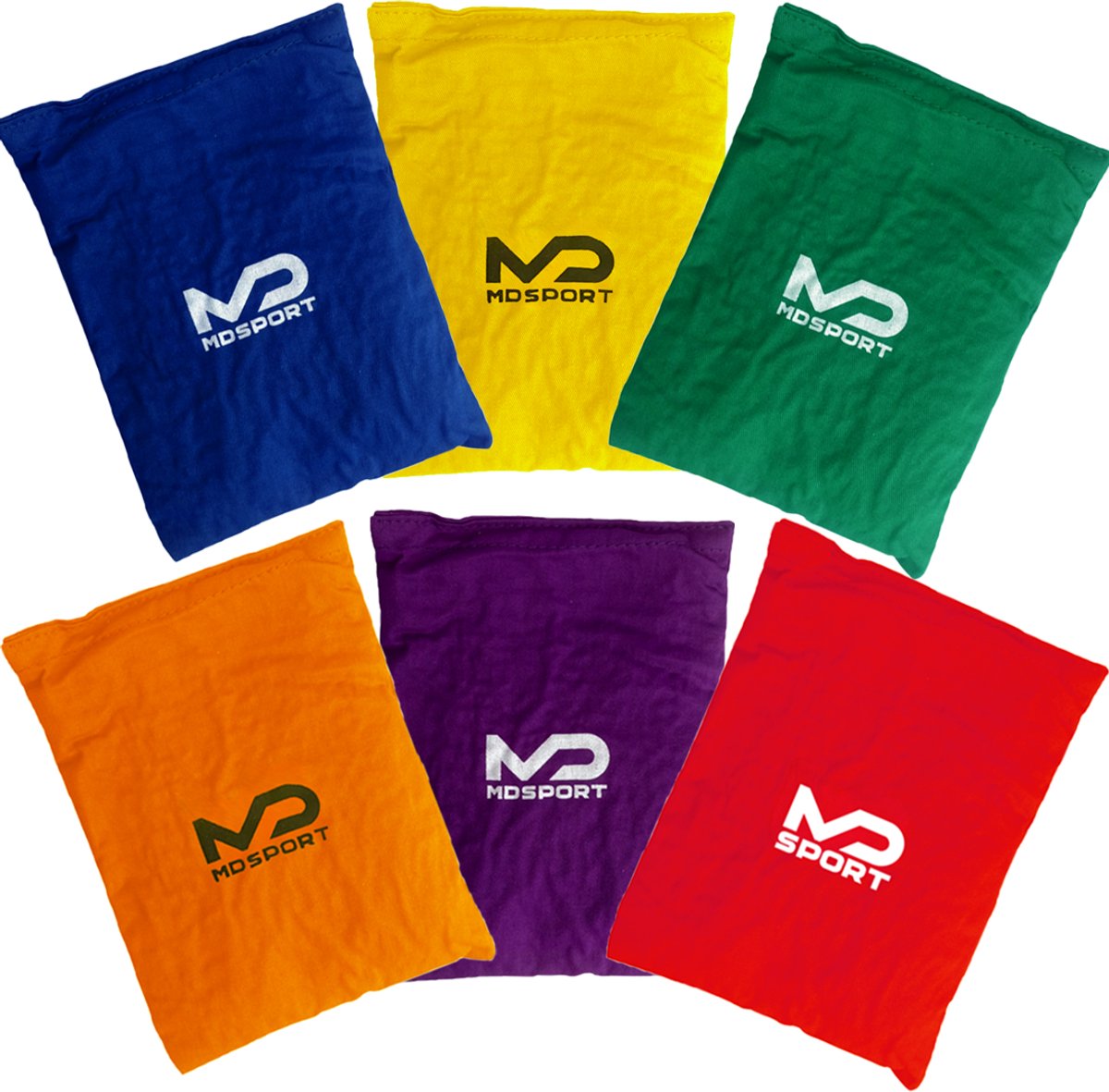 MDsport - Pittenzakjes XL - Set van 6 - Alle kleuren
