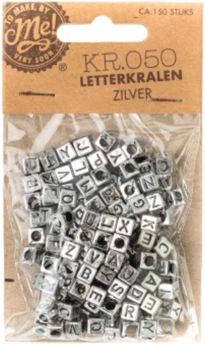 Letterkralen Zilver - Ca 150 stuks