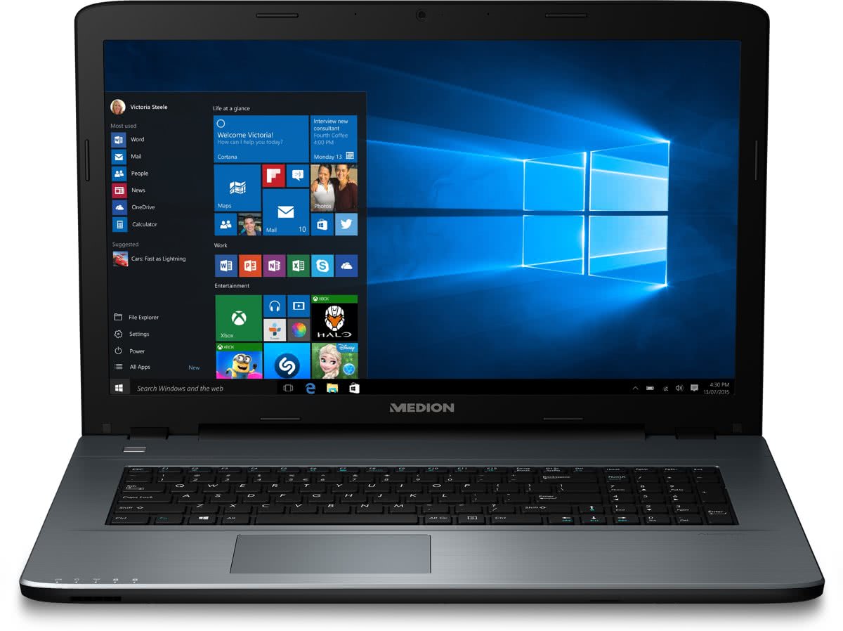 MEDION AKOYA P7645-i7-1128 2.70GHz i7-7500U 17.3 1920 x 1080Pixels Antraciet Notebook