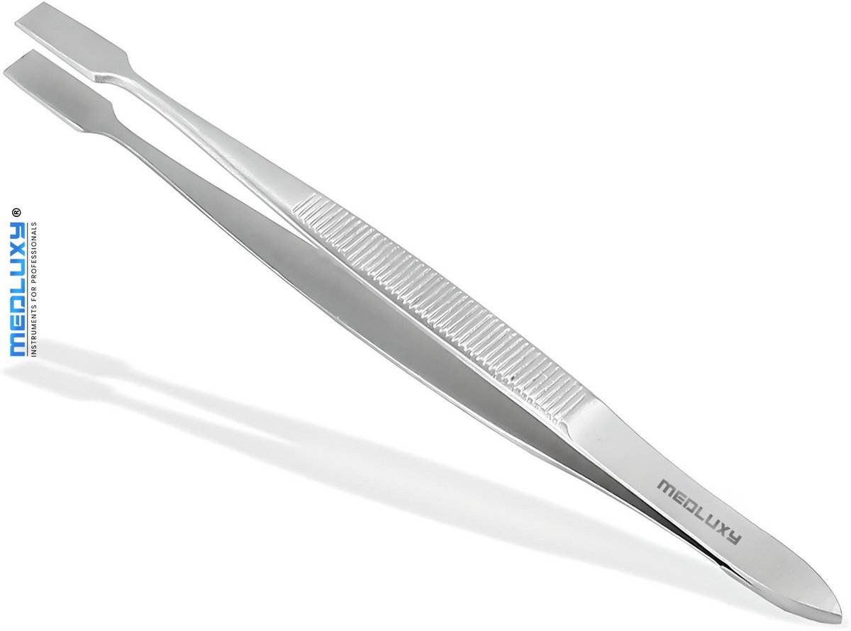 MEDLUXY® Pro - Hobby Pincet - Rechte tip - 12 cm - RVS - Multifunctioneel - Scheppincet (modelbouw, hobbypincet, knutselen, electronica, pincet)